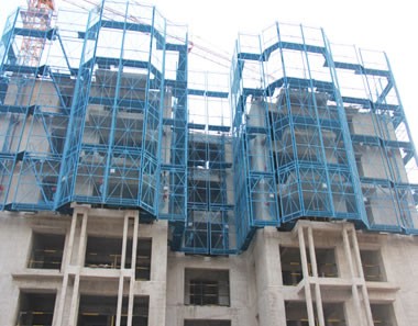 蘇州建筑爬架網使用案例